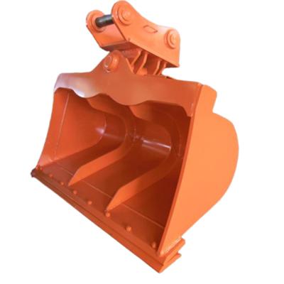 중국 1.4 Cbm Double Cylinder Tilt Excavator Bucket Cleaning For CAT320 ZX300 판매용