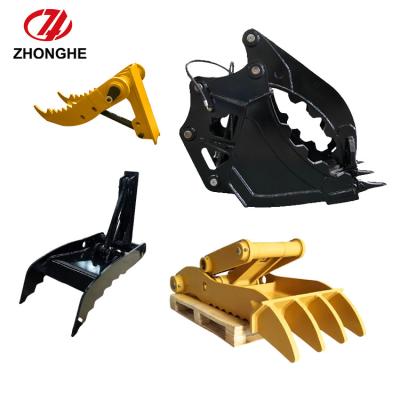 China Mechanical Excavator Thumb Bucket Hydraulic Grab Bucket High Flexibility for sale