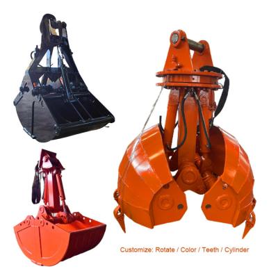 Китай Antiwear Round Excavator Clamshell Bucket , Hydraulic Shell Excavator Sand Bucket продается