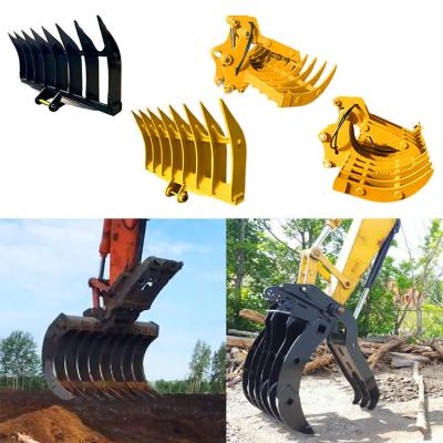 China Van het Graafwerktuigrake bucket root van Q355B Nm400 de Harkemmer, Untiwear Digger Rake Bucket Te koop