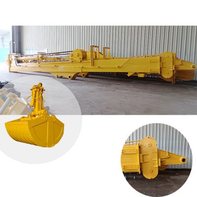 China Clamshell Telescopic Arm Long Reach Boom 20m 25m 30m For Cat Hitachi Komatsu for sale