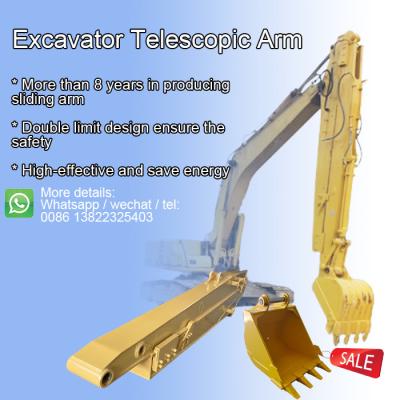 China Most High-effective Telescopic excavator telescopic boom excavator long arm excavator arm for cat komatsu etc for sale