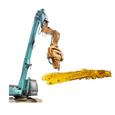 China Pile Higher Excavator Pile Driving Arm Pile Driving Boom For 45 Ton 55 Ton 65 Ton for sale