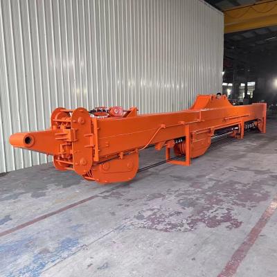 China Excavator Telescopic Boom and arm for ZX330 25m is made of BS900 material, which is lightweight for sale