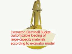 Excavator Clamshell Bucket customizable loading of large-capacity materials according to excavator model