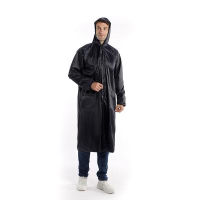 China High quality low price fashion raincoat bachelor's raincoats long PVC hooded raincoats hot sale shield men's raincoat for sale