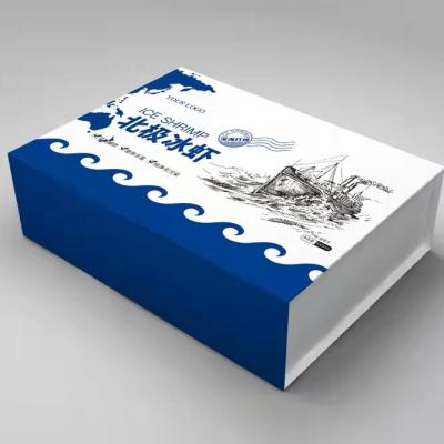 China Seafood Packaging Customized Takeway Delivery White Shrimp Seafood Packaging Food Box for sale