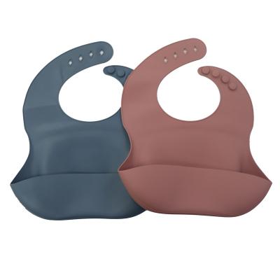 China BPA Free Silicone Baby Bibs Waterproof Cute Silicone Baby Bibs Made in Shenzhen for sale