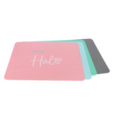 China Viable Silicone Place Mat Custom Printing Reusable Safe Washable Dining Table Mat for sale