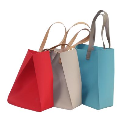 China Fashion Non - Toxic Women 's Silicone Shopping Bag , Silicone Handbag for sale