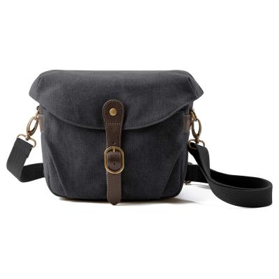 China Video Camera Bag Shoulder Costom Camera Bag SLR DSLR Canvas Camera Case Vintage Padded Camera Shoulder Bag With Rain Cover For Women Men for sale