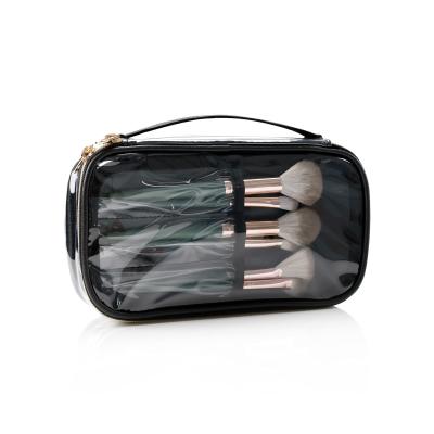 China Fashion Wholesale Clear Makeup Bags Small Cosmetic Bag Portable Transparent Travel Makeup Bag For Women for sale