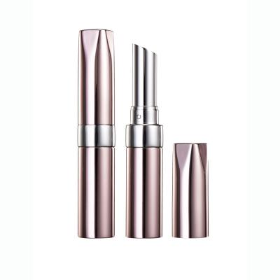 China HUIHO ODM Popular Custom Aluminum Metallic Cosmetic Packaging Empty Lipstick Container Case Round Slim Purple Lipstick Tubes for sale