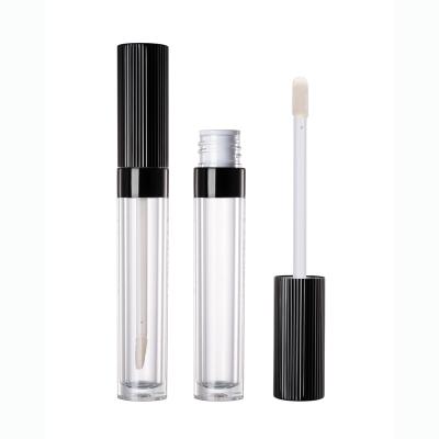 China HUIHO Cylinder Lip Gloss Factory Wholesale Cosmetic Logo Acrylic Custom Label Lip Gloss Tube Private Round Empty Packaging Bottle for sale