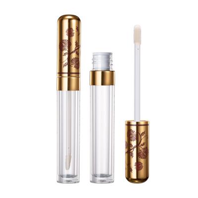 China HUIHO Private Label Cosmetic Hot Selling 3D Acrylic Lip Gloss Bottle Printing Logo Empty Transparent Lipgloss Tube Custom Made for sale