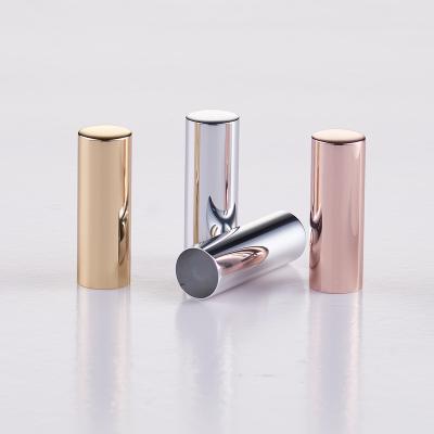 China HUIHO Factory Custom Rose Gold Cosmetic Packaging Container Logo Lipstick Tube Aluminum Lids Supply for sale