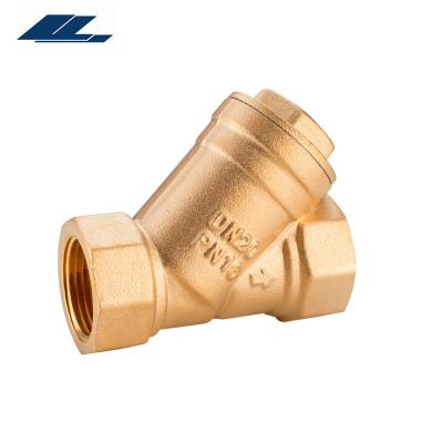 China General Brass Type DN15 Y Strainer , Check Valve With SS Net for sale