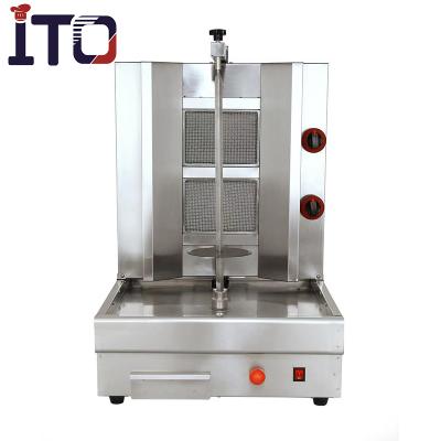 China Shawarma double burner gas chicken shawarma machine for sale for sale