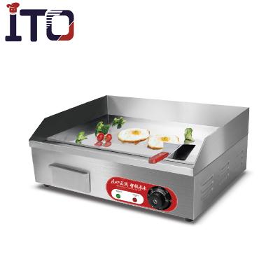 China Hot Selling Stainless Steel Restaurant Kitchen Equipment Electric Griddle Machine for sale