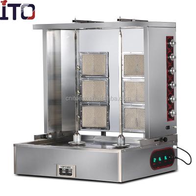 China Shawarma 6burners gas shawarma machine for sale in Zambia for sale