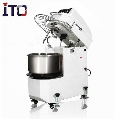 China Snack Plant Double Speed ​​Dough Mixer Rising Head Spiral Flat Surface for sale