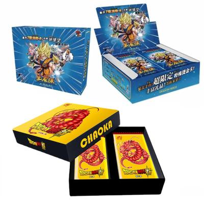 China Rare Dragon Ball Z TCG Cards For Kids Toy Gifts Ball SSP Card Pack Diamond Flash Card Wholesale Dragon Ball TCG Trading Card Anime Son Goku Frieza Golden Dragon for sale