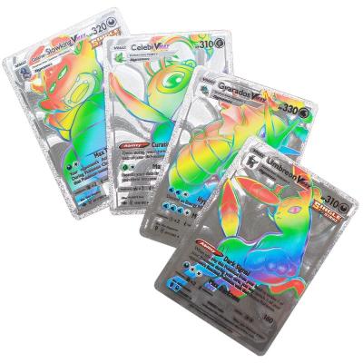 China Push Monday Battle Trade Playing Game Cards Push Monday Rainbow New Cards 55pcs Gold Foil Vmax GX Charizard Pikachu Shiny Push Monday Cards Push-Monday Rare Collectible Cards for sale