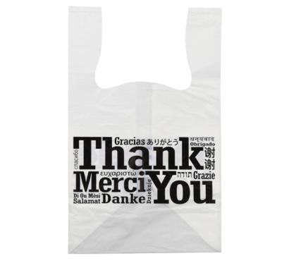 China BIODEGRADABLE Eco-Friendly PLA Shopping Bag T-shirt Plastic Biodegradable Bag for sale