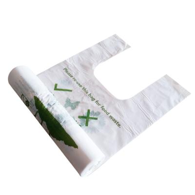 China BIODEGRADABLE T-Shirt Bag Biodegradable Shopping Bags for sale