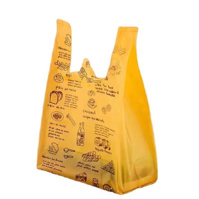 China Wholesale 100% Biodegradable EN 13432 Cornstarch Compostable PLA Bags Biodegradable T Shirt Bag for sale