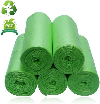 China Biodegradable Garbage Bags for Bathroom Yard Waste Small Home Office Trash Cans Bags Waste Bin Liner Bags for sale