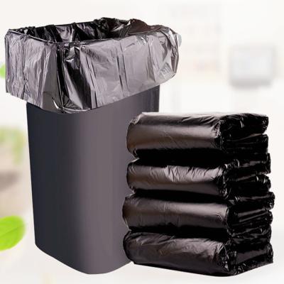 China BIODEGRADABLE Home Compostable Black Color Plastic Garbage Bags On Roll Cornstarch Biodegradable Waste Bags Flat Garbage Bags for sale