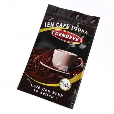 China Latest Style High Quality Custom Printed Stand Up Recyclable Plastic Ziplock Pouch PET Coffee Packaging Bags for sale