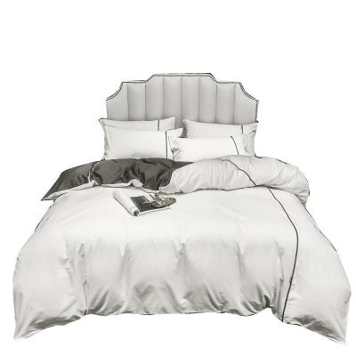 China High Quality 100% Combed Cotton Nondisposable 1.0m Single White 3.3ft Bedding Set for sale