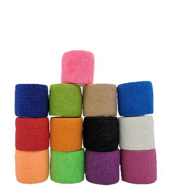 China Hot Sale High Quality Eco-friendly Colorful Waterproof Horse Sports Medical Nonwoven Elastic Bandage for sale