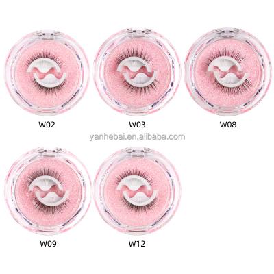 China Wholesale Delicate And Customize Your Own Brand New False Eyelashes For Sticking Free Temperature Self Adhesive Eye Makeup for sale