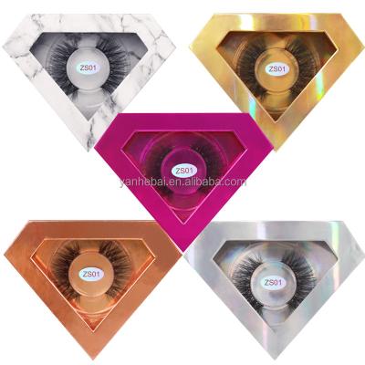 China Wholesale 3d Mink Eyelash Sensitive Highlights 25mm Mink Eyelashes 5D With Private Label Diamond Eyelash Box Packaging for sale