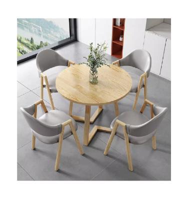 China Modern Modern simple style table and chair set Negotiate reception tables and chairs  for coffee shop or office for sale