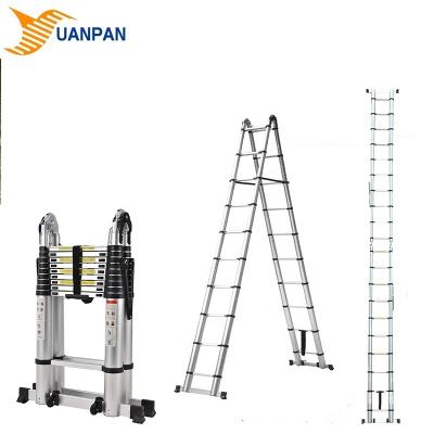 China 26FT Retractable Aluminum Telescopic Step Ladders 8m Aluminum Tripod Step Ladder Folding Ladders Sale for sale