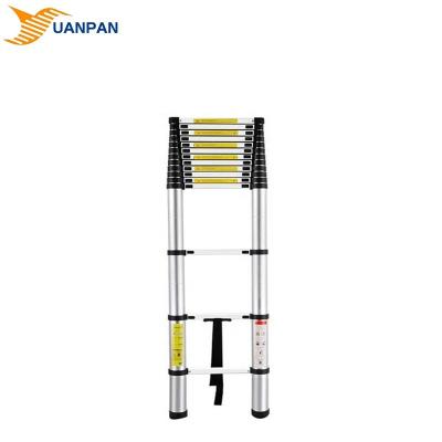 China Portable Telescopic Folding Ladders 15Steps 4.4m Extension Ladder Aluminum Folding Retractable Ladder For Outdoor Indoor Use for sale