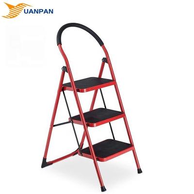 China Folding Ladders Classic Red Color Ladder Parts Household Ladder Systems Safety Step Ladder Stair Steppers for sale