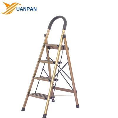 China Foldable Ladders 4 Steps Lightweight Universal Roofing Tools Aluminum Ladder Staircase for sale