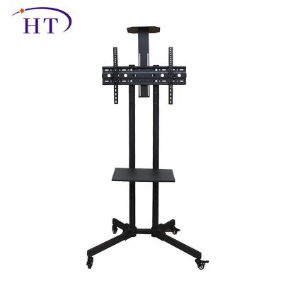 China TV Cart TV Cart Mobile Height Adjustable TV Stand Rolled Flat Screen Televisions Stands With Rolling Casters for sale