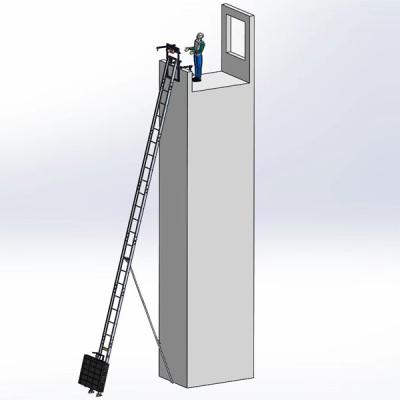 China Folding Ladders Quickly Assemble Alum Automatic Electric Panel Ladder Lift Solar Elevator 4-19m for sale