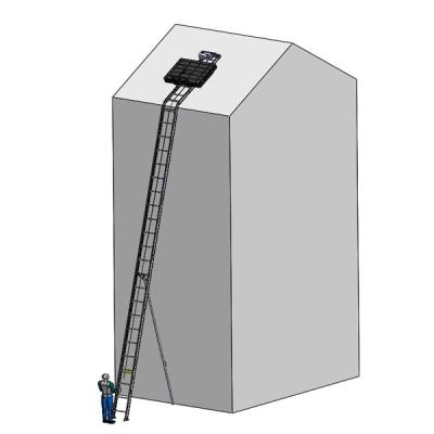 China Custom Folding Ladders Alum Ladder Hoist Lift Solar Panel Electric Lifter Capacity 200-250kg for sale