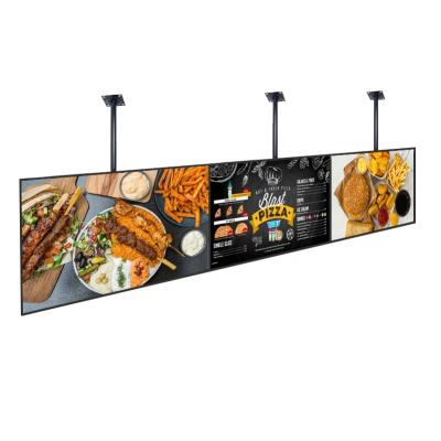 China IRTECH indoor factory wholesale 32 40 43 49 inch LCD TV menu board advertising screen restaurant digital signage display menu for sale