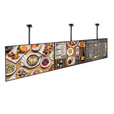 China indoor factory wholesale price 32 40 43 49 50 55 inch electronic lcd advertising display menu restaurant menus multi split digitals for sale