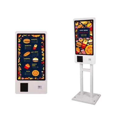 China SDK factory support customize KFC McDonald's popular used self payment service kiosk restaurant 27 or 24 inch food ordering machines for sale