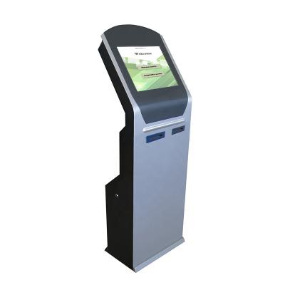 China Bank/hospital/restaurant/government bank and so on, hospital, government, restaurant qms 17inch touch screen floor stand ticket dispenser queue management system for sale