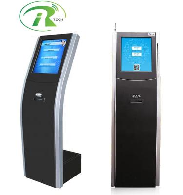 China Bank/Hospital/Pharmacy/Clinic/Government... China Manufacturer Automatic Customer Control Wired 17 Inch Touch Screen Queue Ticket Dispenser Machine for sale